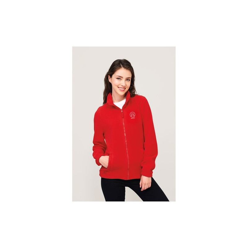 Veste Polaire Femme Personnalisée Éco-responsable - NORTH Matières : PET Taille textile : XL Couleurs : bleu marine personnalisa