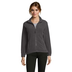 Veste Polaire Femme Personnalisée Éco-responsable - NORTH Matières : PET Taille textile : XL Couleurs : anthracite marquage coul