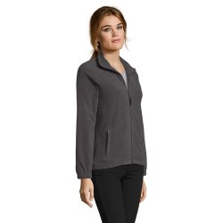 Veste Polaire Femme Personnalisée Éco-responsable - NORTH Matières : PET Taille textile : L Couleurs : anthracite personnalisabl