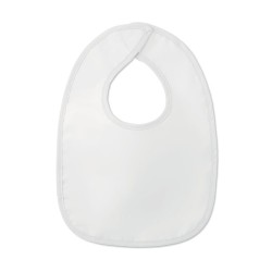 Bavoir Pratique Personnalisé Éco-responsable en Poly Coton pour Bébé - EPI Matières : coton Couleurs : blanc