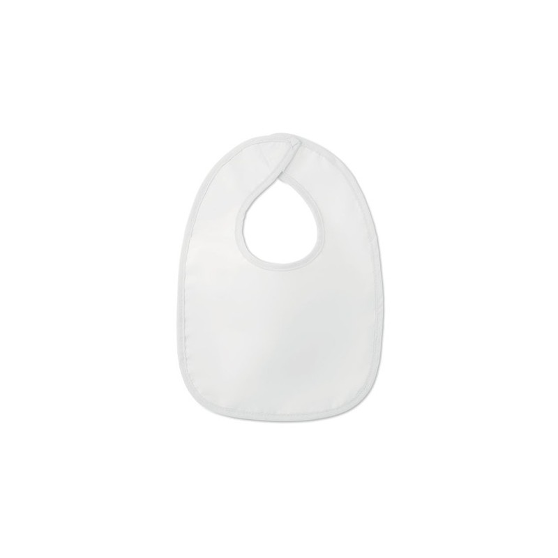 Bavoir Pratique Personnalisé Éco-responsable en Poly Coton pour Bébé - EPI Matières : coton Couleurs : blanc