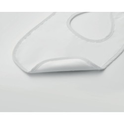 Bavoir Pratique Personnalisé Éco-responsable en Poly Coton pour Bébé - EPI Matières : coton Couleurs : blanc personnalisable ave