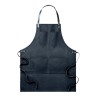 Tablier en toile enduite personnalisé CHEF Matières : coton Couleurs : noir