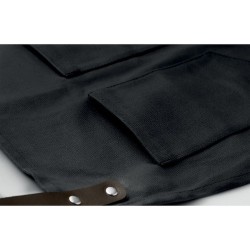 Tablier en toile enduite personnalisé CHEF Matières : coton Couleurs : noir impression haute définition