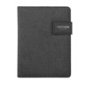 Conférencier A5 personnalisé avec powerbank  POWERNOTY Couleurs : noir impression haute définition