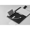 Conférencier A5 personnalisé avec powerbank  POWERNOTY Couleurs : noir marquage laser ultra précis