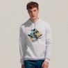 Sweat à Capuche Personnalisé SNAKE - Confort et Style Abordables Taille textile : XS Couleurs : blanc chiné marquage couleur écl