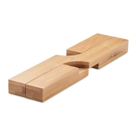 Dessous de plat pliable  en bambou IMBA Matières : bambou Couleurs : bois personnalisable avec votre logo