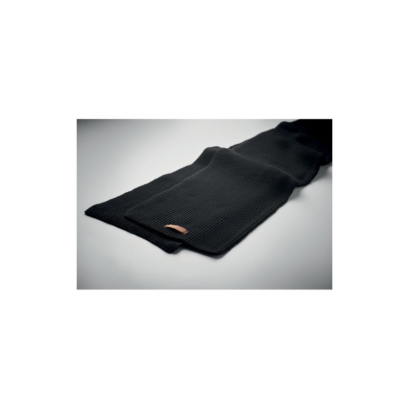 Set d'Hiver Éco-responsable en RPET 3 pièces - DENALI Matières : PET recyclé Couleurs : noir personnalisable avec votre logo