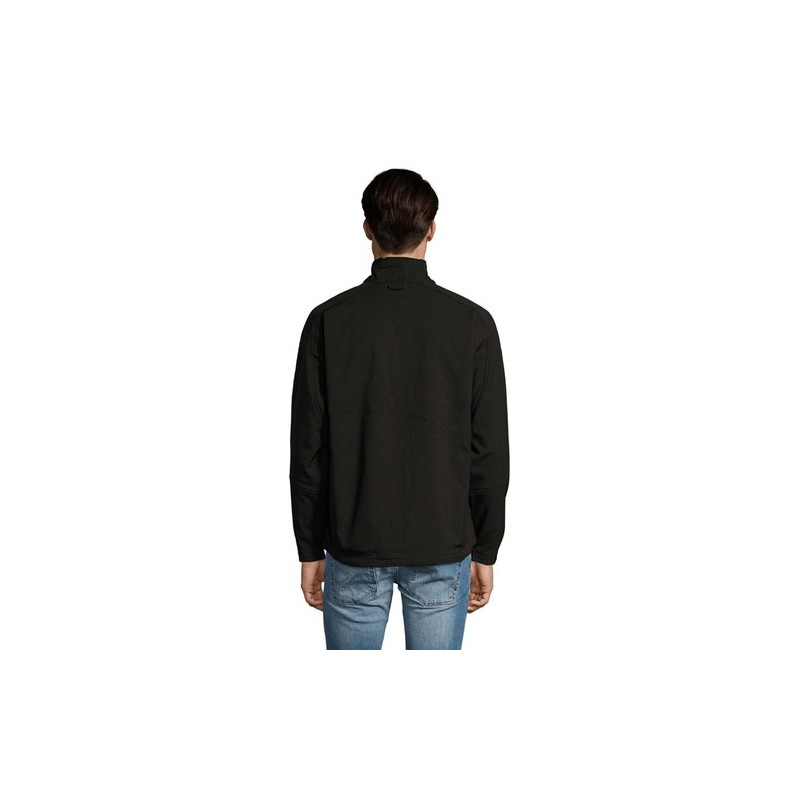 Veste Softshell Imperméable et Chaude Personnalisée Relax Taille textile : S Couleurs : noir accessoire événementiel unique