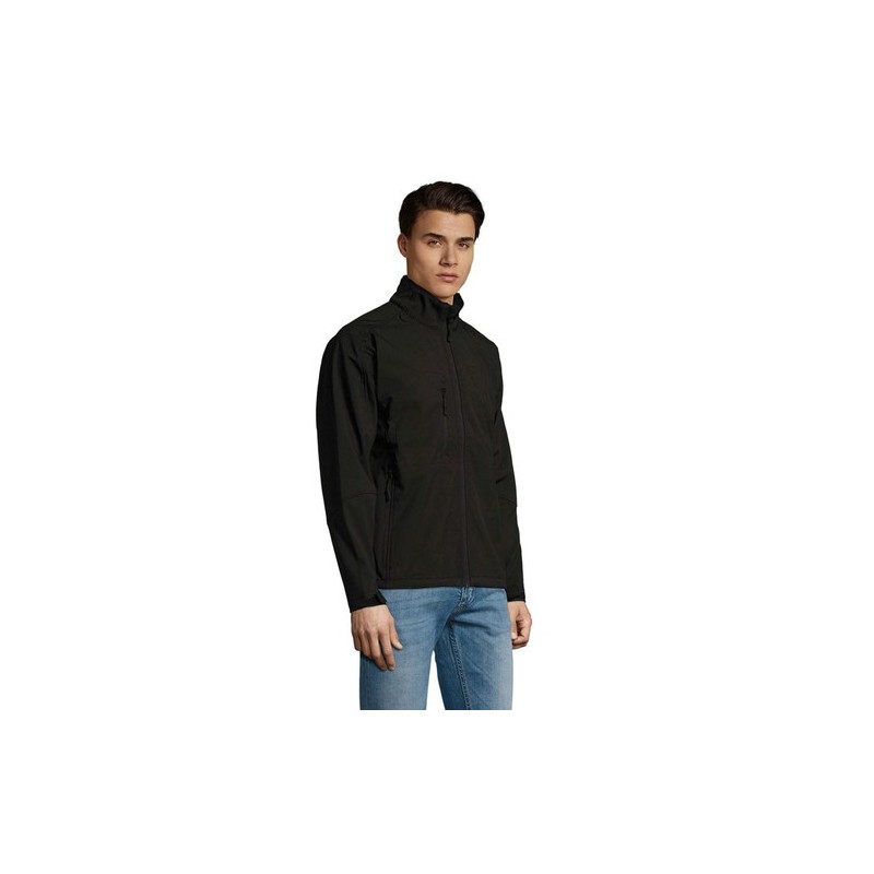 Veste Softshell Imperméable et Chaude Personnalisée Relax Taille textile : S Couleurs : noir goodies publicitaire durable