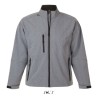 Veste Softshell Imperméable et Chaude Personnalisée Relax Taille textile : L Couleurs : gris chiné impression logo haute qualité