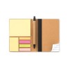 Carnet ligné recyclé personnalisé avec stylo  RECONOTE Matières : papier Couleurs : noir impression haute définition