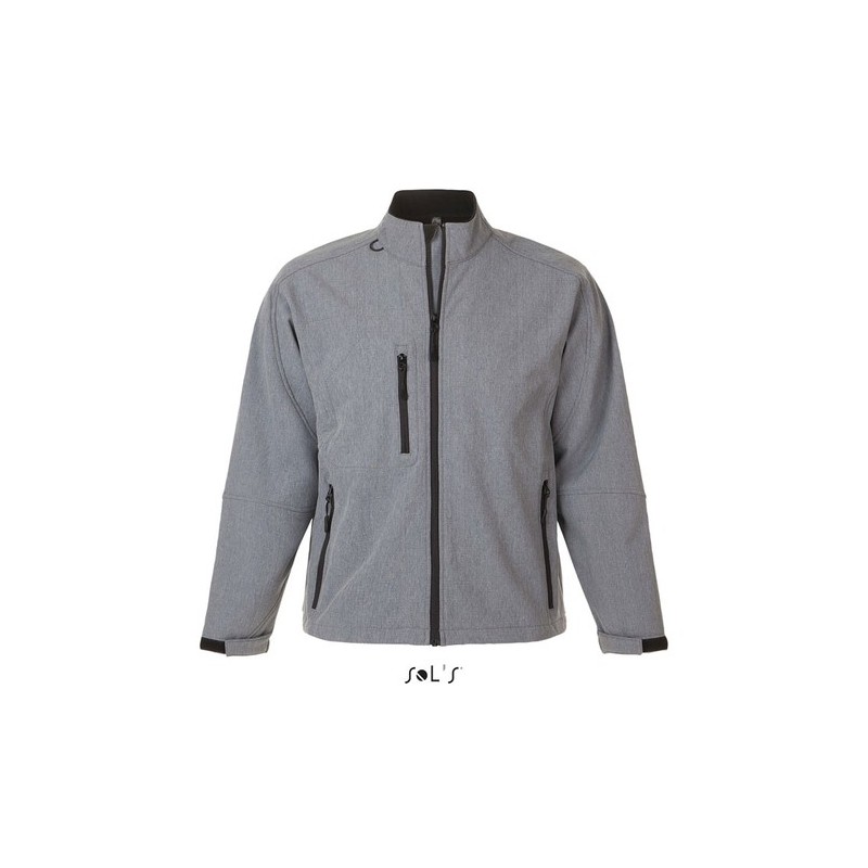 Veste Softshell Imperméable et Chaude Personnalisée Relax Taille textile : XXL Couleurs : gris chiné accessoire événementiel uni