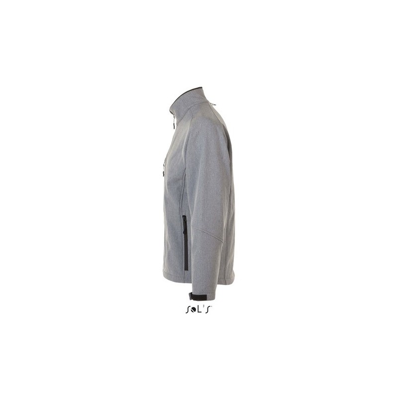 Veste Softshell Imperméable et Chaude Personnalisée Relax Taille textile : XXL Couleurs : gris chiné objet promotionnel éco-resp
