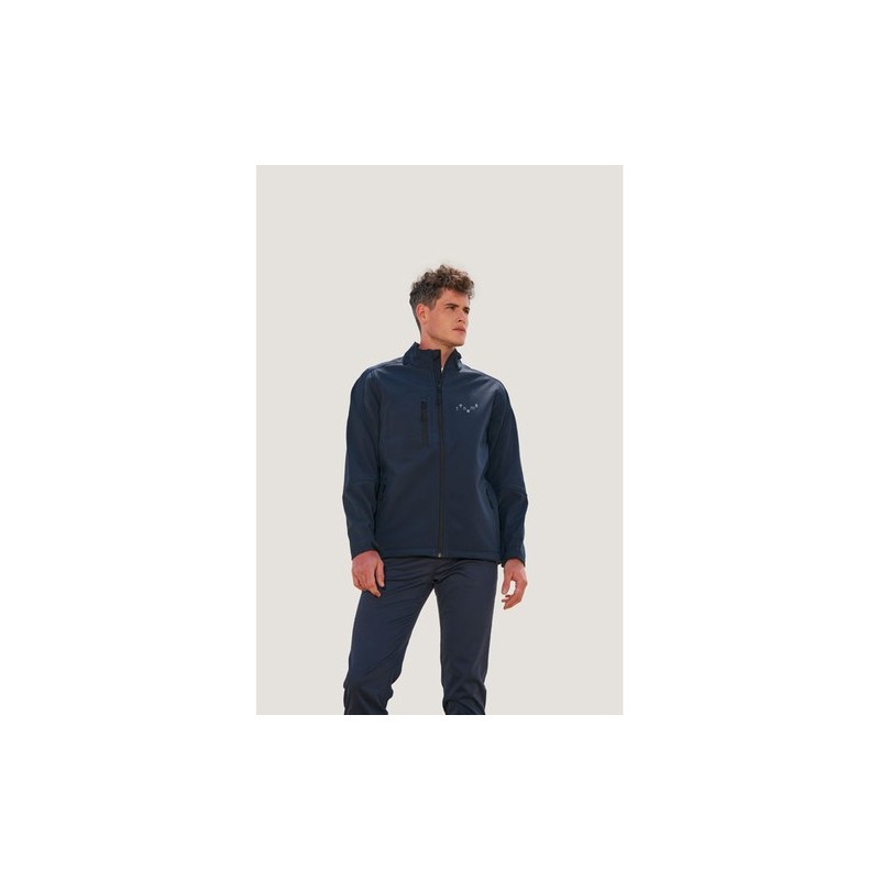 Veste Softshell Imperméable et Chaude Personnalisée Relax Taille textile : XXL Couleurs : gris chiné marquage laser ultra précis