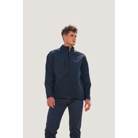 Veste Softshell Imperméable et Chaude Personnalisée Relax Taille textile : XXL Couleurs : gris chiné marquage laser ultra précis