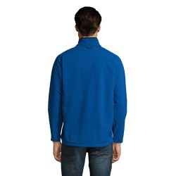 Veste Softshell Imperméable et Chaude Personnalisée Relax Taille textile : L Couleurs : bleu royal objet publicitaire robuste