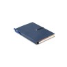Carnet ligné recyclé personnalisé avec stylo  RECONOTE Matières : papier Couleurs : bleu personnalisable avec votre logo