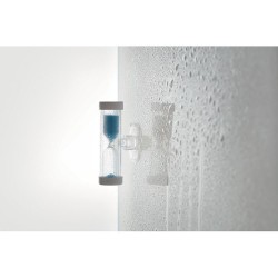 Sablier Éco-responsable de Douche avec Ventouse (4 min) QUICKSHOWER Matières : verre Couleurs : bleu cadeau entreprise pas cher