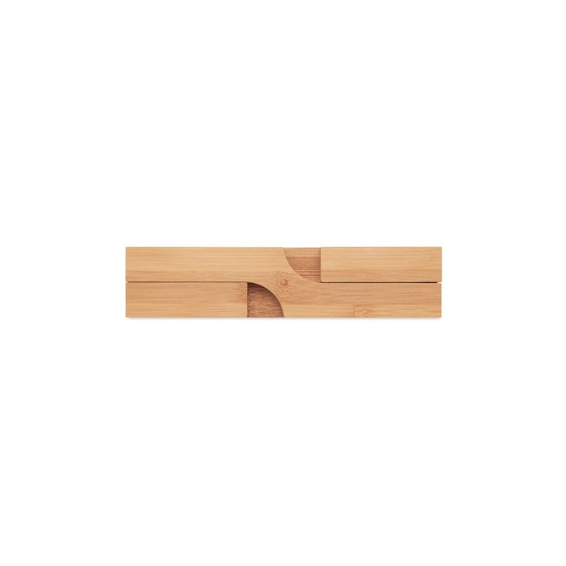 Dessous de plat pliable  en bambou IMBA Matières : bambou Couleurs : bois goodies publicitaire événementiel