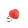 Porte-clés cœur personnalisé en PU LOVY RING Matières : PU Couleurs : rouge personnalisable avec votre logo