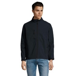 Veste Softshell Imperméable et Chaude Personnalisée Relax Taille textile : L Couleurs : bleu abysse goodies entreprise design