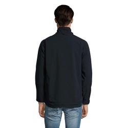 Veste Softshell Imperméable et Chaude Personnalisée Relax Taille textile : L Couleurs : bleu abysse personnalisation rapide en F