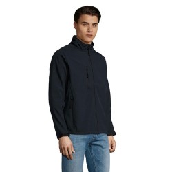 Veste Softshell Imperméable et Chaude Personnalisée Relax Taille textile : M Couleurs : bleu abysse personnalisable avec votre l