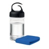Bouteille  de sport avec serviette personnalisée - FRIS Matières : PET Couleurs : bleu royal impression haute définition