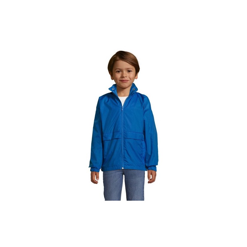 Veste Coupe-Vent Enfant Personnalisable Éco-responsable - SOL'S SURF KIDS Taille textile : 5XL Couleurs : bleu royal