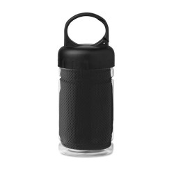 Bouteille  de sport avec serviette personnalisée - FRIS Matières : PET Couleurs : noir cadeau entreprise pas cher