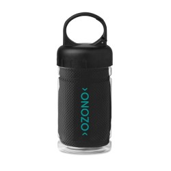 Bouteille  de sport avec serviette personnalisée - FRIS Matières : PET Couleurs : noir objet promotionnel éco-responsable