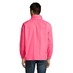 Veste Coupe-Vent Unisexe Personnalisable Éco-responsable - Sol's SURF Taille textile : L Couleurs : rose fluo marquage couleur é