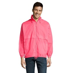 Veste Coupe-Vent Unisexe Personnalisable Éco-responsable - Sol's SURF Taille textile : M Couleurs : rose fluo goodies publicitai