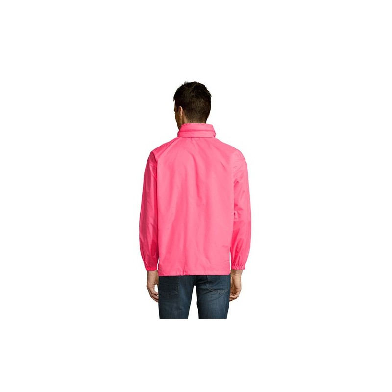 Veste Coupe-Vent Unisexe Personnalisable Éco-responsable - Sol's SURF Taille textile : XXL Couleurs : rose fluo marquage couleur