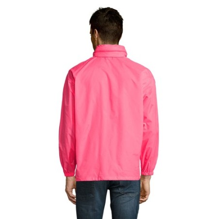 Veste Coupe-Vent Unisexe Personnalisable Éco-responsable - Sol's SURF Taille textile : XXL Couleurs : rose fluo marquage couleur