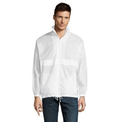 Veste Coupe-Vent Unisexe Personnalisable Éco-responsable - Sol's SURF Taille textile : L Couleurs : blanc livraison express 24h 