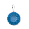 Tasse pliable  avec pilulier - CUP PILL Matières : silicone Couleurs : bleu personnalisable avec votre logo