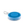 Tasse pliable  avec pilulier - CUP PILL Matières : silicone Couleurs : bleu cadeau entreprise pas cher