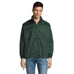 Veste Coupe-Vent Unisexe Personnalisable Éco-responsable - Sol's SURF Taille textile : XXL Couleurs : vert forêt objet promotion
