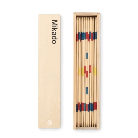 Jeu de mikado en bois personnalisé - MINI MIKADO Matières : bambou Couleurs : bois