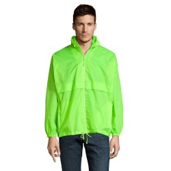 Veste Coupe-Vent Unisexe Personnalisable Éco-responsable - Sol's SURF Taille textile : L Couleurs : vert citron fluo cadeau affa