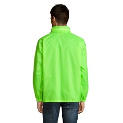 Veste Coupe-Vent Unisexe Personnalisable Éco-responsable - Sol's SURF Taille textile : S Couleurs : vert citron fluo cadeau coll