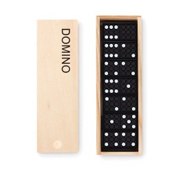 Jeu de domino en bois dans une boîte - Cadeau d'entreprise unique Matières : MDF Couleurs : bois