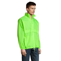 Veste Coupe-Vent Unisexe Personnalisable Éco-responsable - Sol's SURF Taille textile : XXL Couleurs : vert citron fluo objet pro