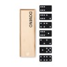 Jeu de domino en bois dans une boîte - Cadeau d'entreprise unique Matières : MDF Couleurs : bois personnalisable avec votre logo