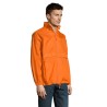 Veste Coupe-Vent Unisexe Personnalisable Éco-responsable - Sol's SURF Taille textile : M Couleurs : orange impression logo haute