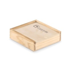 Cartes à jouer personnalisées et 5 dés s - LAS VEGAS Matières : papier Couleurs : bois cadeau entreprise pas cher