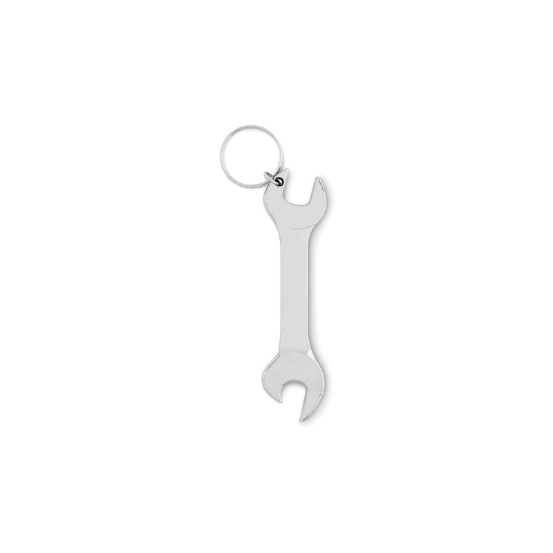 Porte-clés décapsuleur personnalisé - WRENCHY Matières : métal Couleurs : argenté